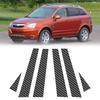 6pcs Carbon Fiber Car Window Pillar Posts Trim Cover Fit For Chevrolet Captiva Sport 2006-2010 Car Stickers