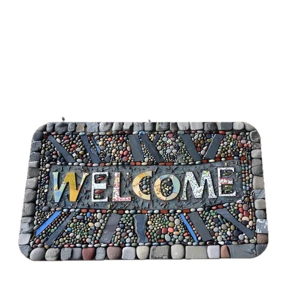 Rectangle Camping Van Welcome Mat Non-Slip Entrance Rugs Durable Door Mat Outdoor Camping
