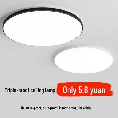 Современный светодиодный водонепроницаемый потолочный светильник для ванной комнаты, балкона, спальни, кухни и коридора