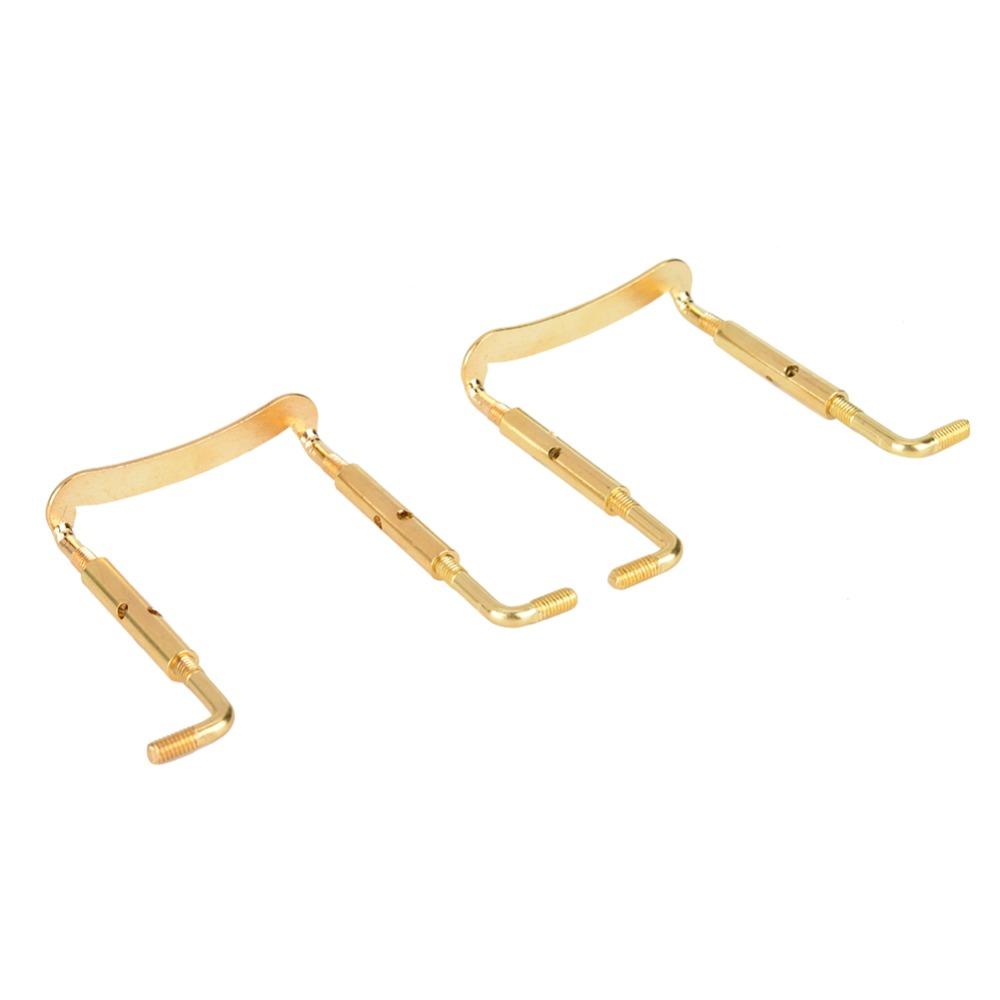 3PCS Gold Color Violin Chin Rest Clamp Metal Violin Replacement Parts Violin Replacement