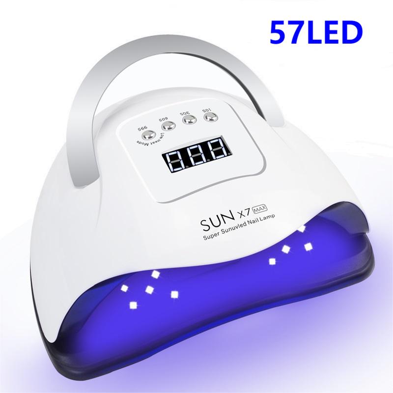 SUN X9 Max UV LED Nail Lamp, Fast Drying Gel Nail Polish Dryer, 57LEDs, Home Use, Nail Lamp with Auto Sensor for Manicure Salon