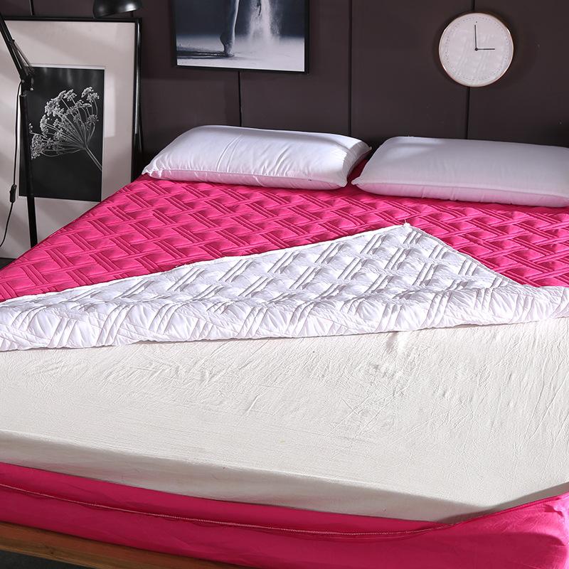 Съемный шестисторонний стеганый наматрасник «все включено» King Queen, мягкий топпер, однотонный защитный чехол для матраса для кровати
