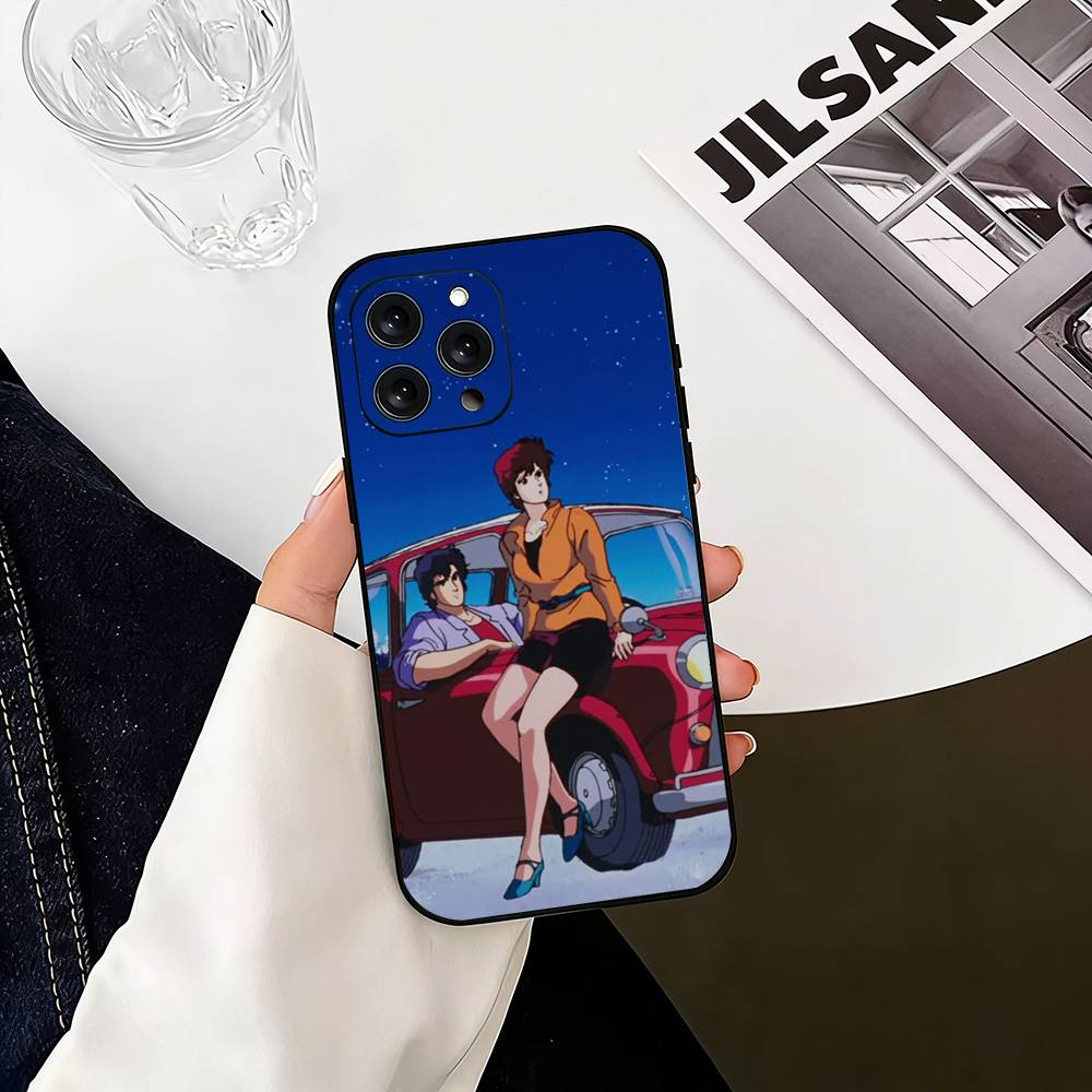 R-Retro City Hunter Comic Phone Case Silicone Soft For IPhone 17 16 15 14 13 12 11 X XR Plus Pro Max Plus