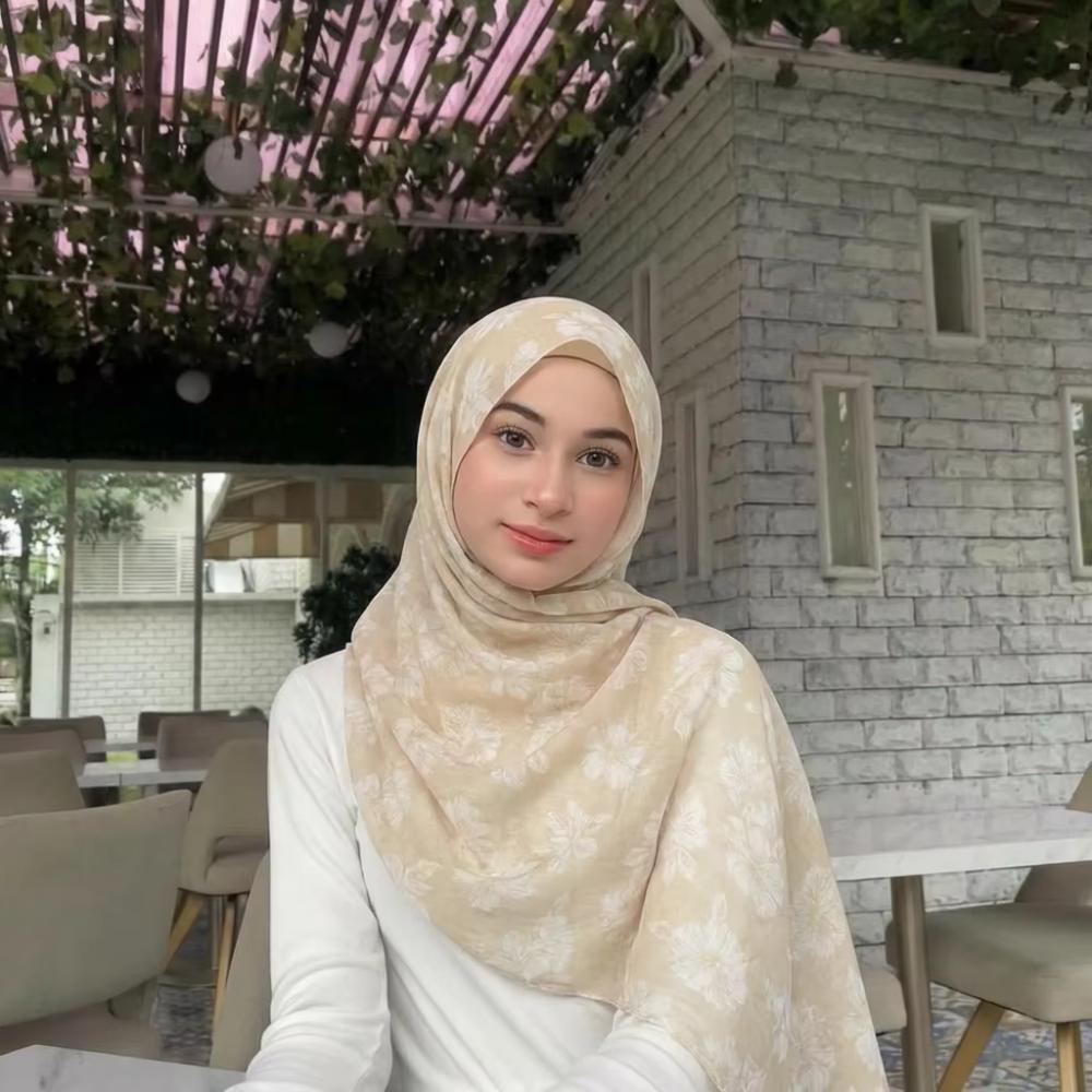 Breathable Floral Printed Scarf Soft Muslim Scarf Fashion Hijab Shawl Muslim Women