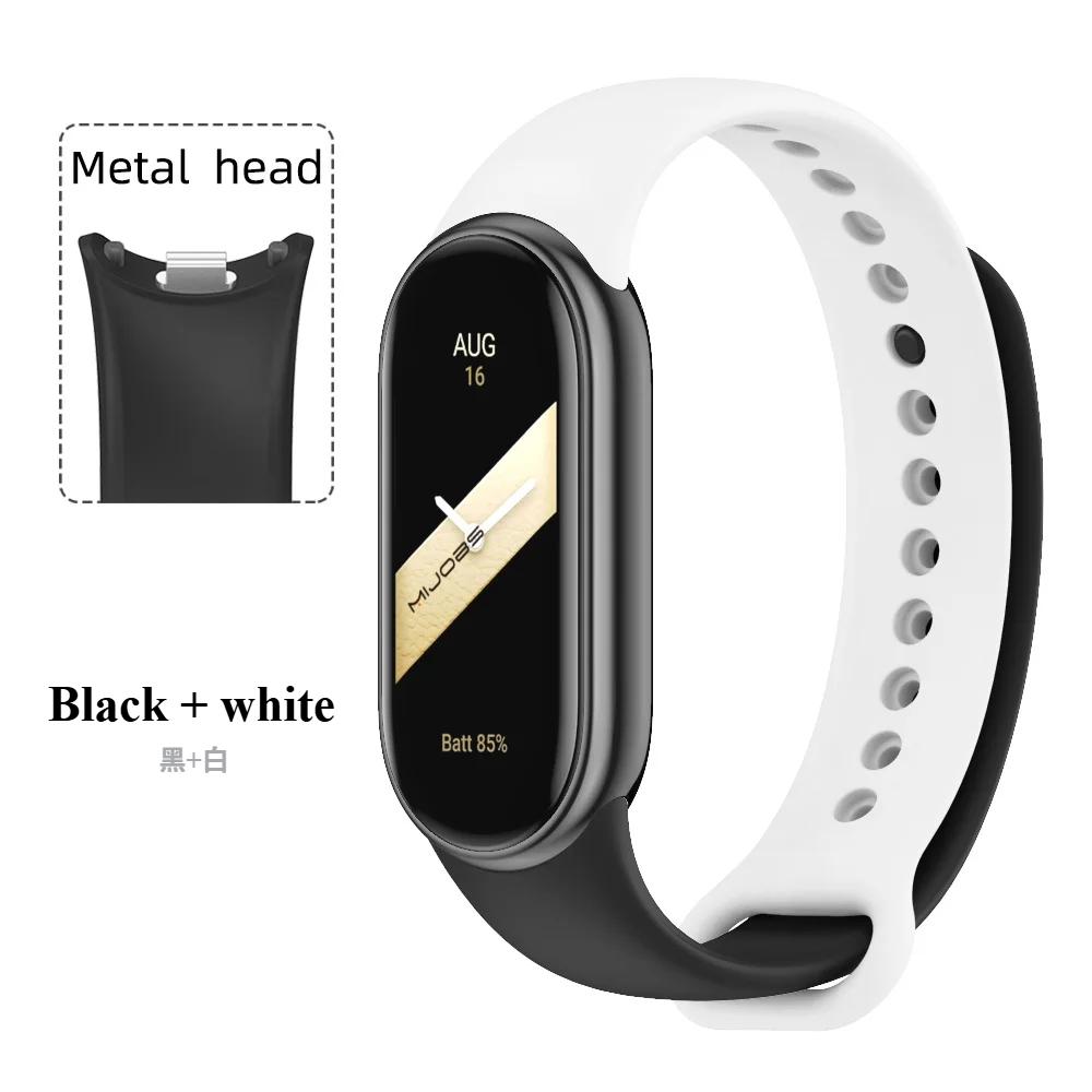 Спортивный силиконовый ремешок для Xiaomi Mi Band 9 NFC Сменный браслет-ремень для Xiaomi Mi Band 8/9/10 Наручный ремешок Аксессуары для умных часов