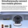 Автомобильный Bluetooth 5.4 Динамик Handsfree Автомобильный Комплект Клипса на Козырек Беспроводной Аудио Приемник Динамикфон Громкий Музыкальный Плеер с Окружающим Освещением