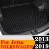 Sinjayer Car Trunk Mat ALL Weather Tail Boot Luggage Pad Carpet High Side Cargo Liner For Volkswagen VW Jetta 2013 2014