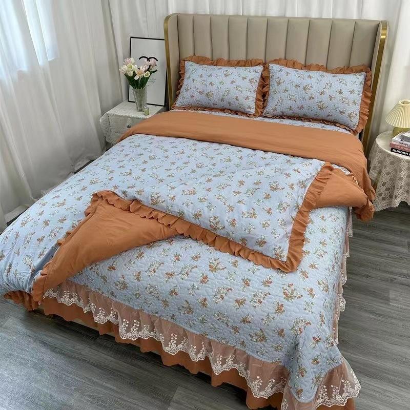 Комплект постельного белья класса А для матери и младенца, 4 предмета, утолщенные стеганые простыни, 3 предмета, комплект маленького жаккардового пододеяльника из бамбукового хлопка, осень, зима