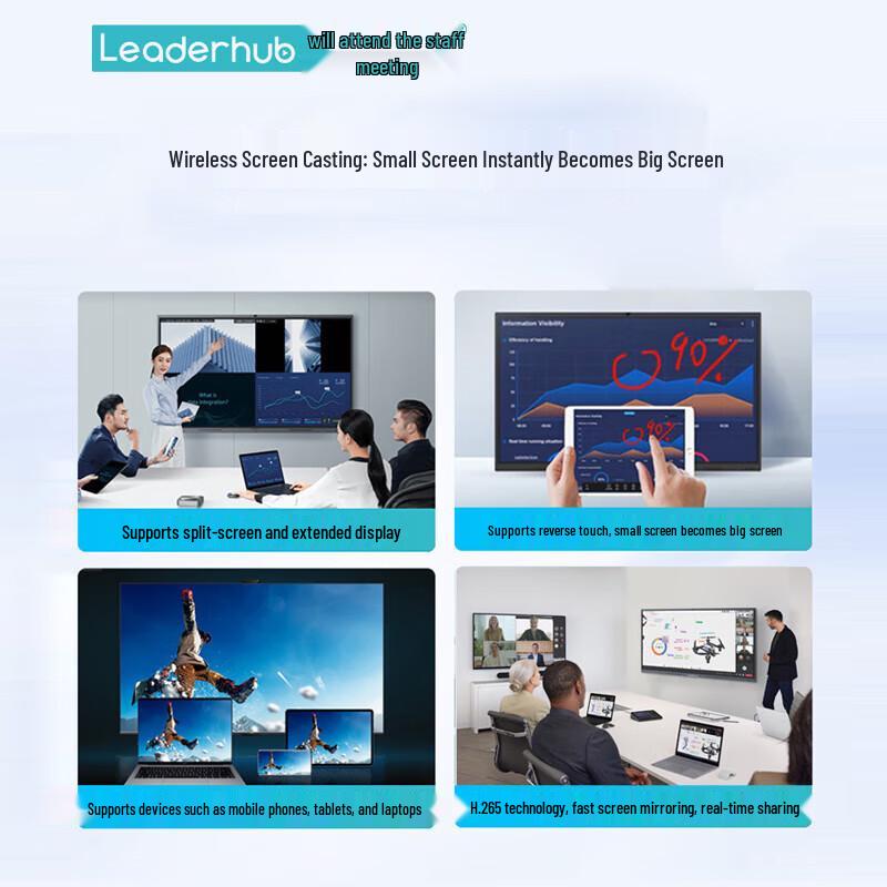 Leaderhub Interactive Smart Whiteboard with Mobile Stand (CN version)