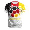 Qatar Football World Cup Fan Cheering Digital Printed Short Sleeved Needle Eye T-shirt