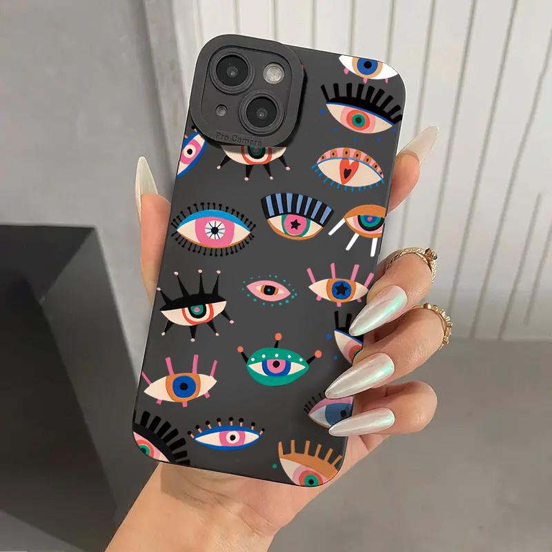 Case Cover for Samsung Galaxy S25 S24 S22 Ultra S23 FE S21 Plus A55 A54 A34 A35 A52 A53 A14 A13 A15 A32 A16 Colorful Eyes Cases