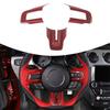 Декоративные наклейки на руль в стиле карбона для Ford Mustang 2015-2025, аксессуары для декора салона автомобиля