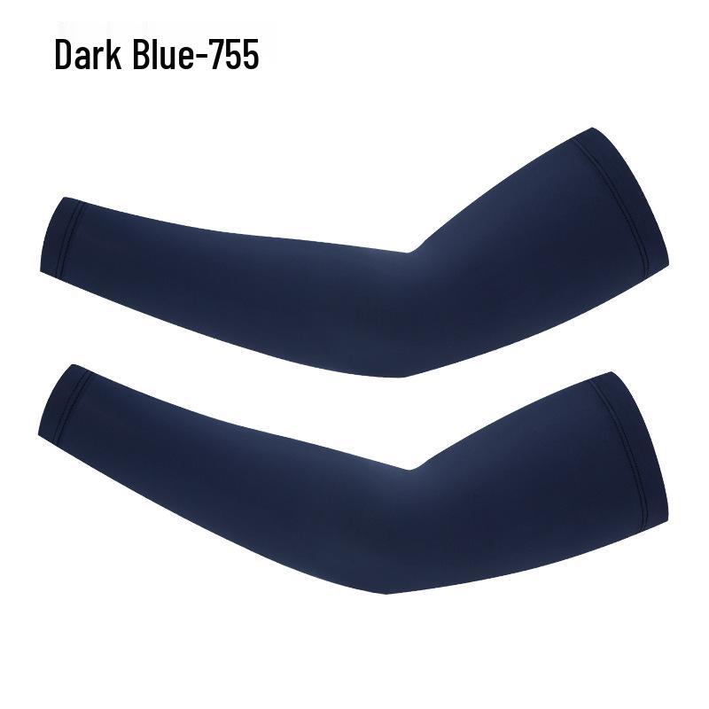 Sun Protection Ice Silk Sleeves: Unisex Summer Driving, Sports, Cycling, and Fishing Sleeves in Solid Colors.