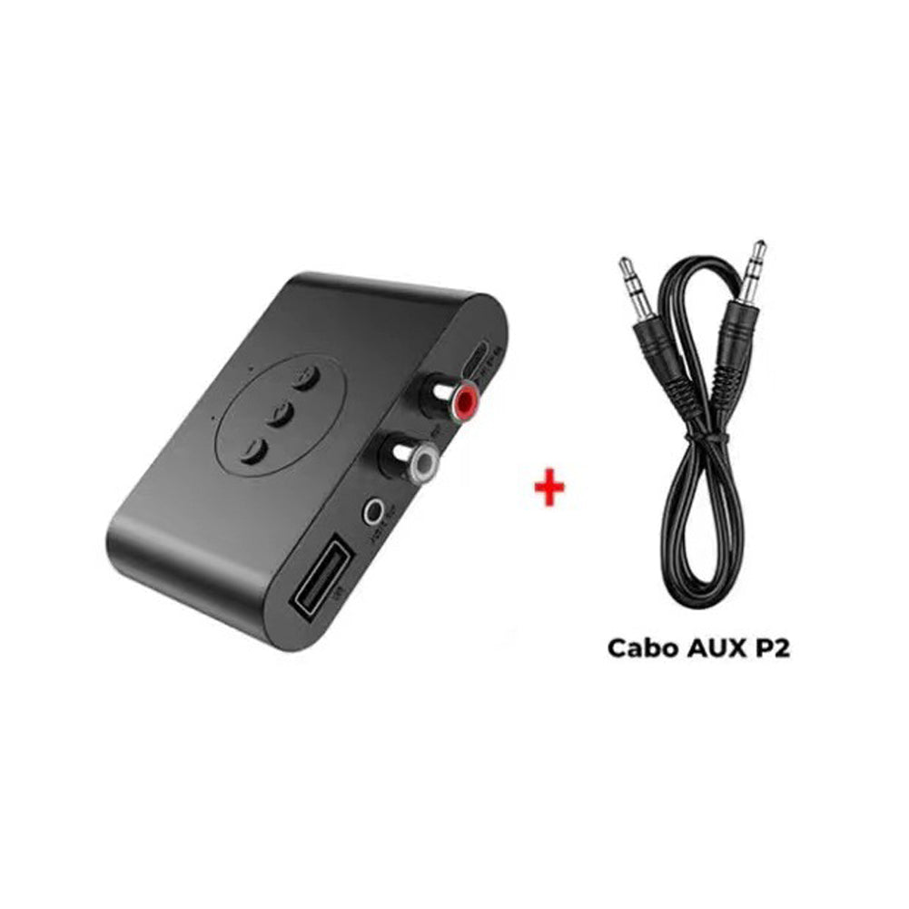 Аудиоприемник Bluetooth 5.0 3,5 мм AUX Jack U Disk NFC RCA стерео музыкальный беспроводной адаптер с микрофоном для автомобильного комплекта Bluetooth-динамика