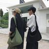 Модная универсальная сумка-мессенджер, женская большая вместительная холщовая сумка в стиле ретро, ​​студенческая сумка, простая большая сумка