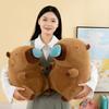 Capybara Plush Animal With Premium Short Plush And Pp Cotton For Kids Room Decor