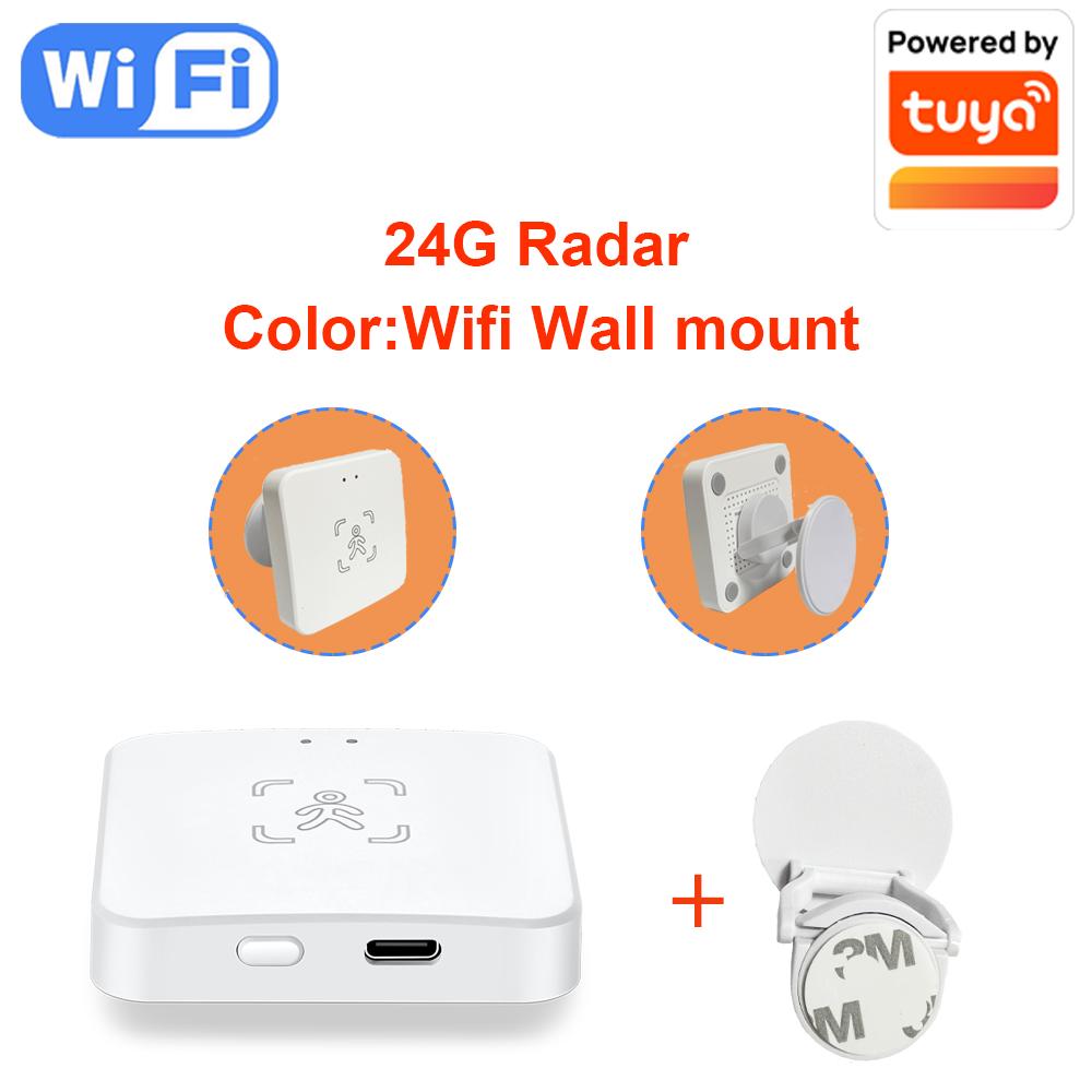 24G Zigbee Детектор присутствия человека Умный PIR-датчик тела человека Радарный детектор Датчики движения Поддержка Home Assistant