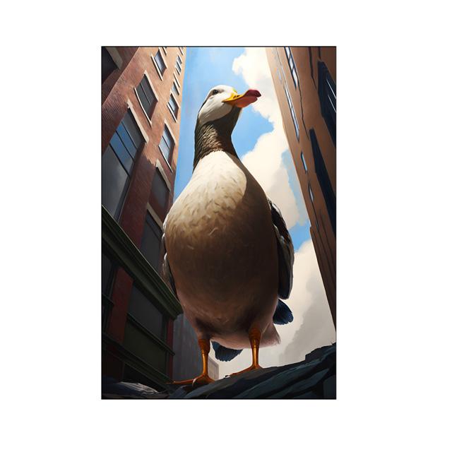 Judgmental Duck Cat Funny Posters Pathetic Humor Canvas Paintings Modern Animals Wall Art Prints Living Room Home Decor Pictures