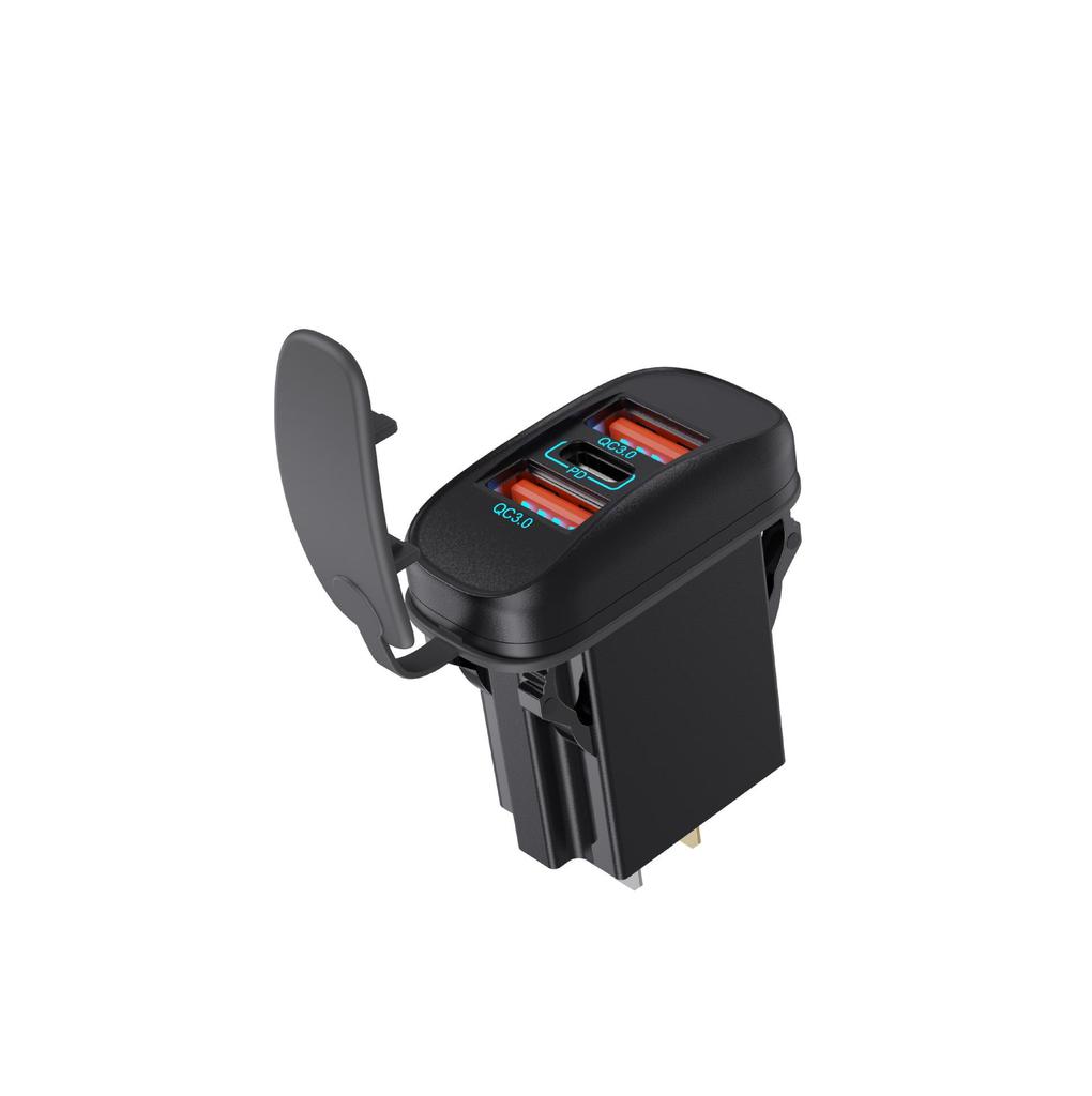 Dual QC+PD Car & Boat Charger for Phones, 12-24V