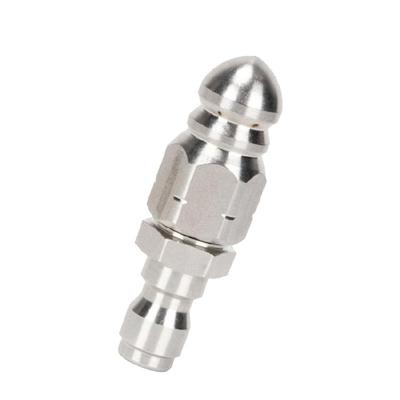 Прочная металлическая насадка для очистки труб, резьба 1/4 дюйма, конструкция, насадка для водяной струи высокого давления, модернизация для удаления мусора