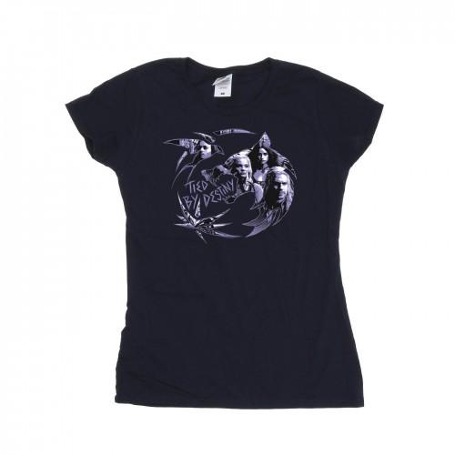 Netflix Womens/Ladies The Witcher Wolf Logo Infill Cotton T-Shirt