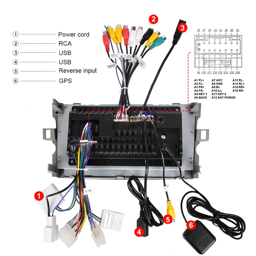 Hikity 2 Din 8 ''Android 10,0 Автомобильное стерео радио для Toyota Verso/E'Z 2009-2016 WIFI GPS Bluetooth FM Зеркальная связь Автомобильный MP5-плеер заднего вида