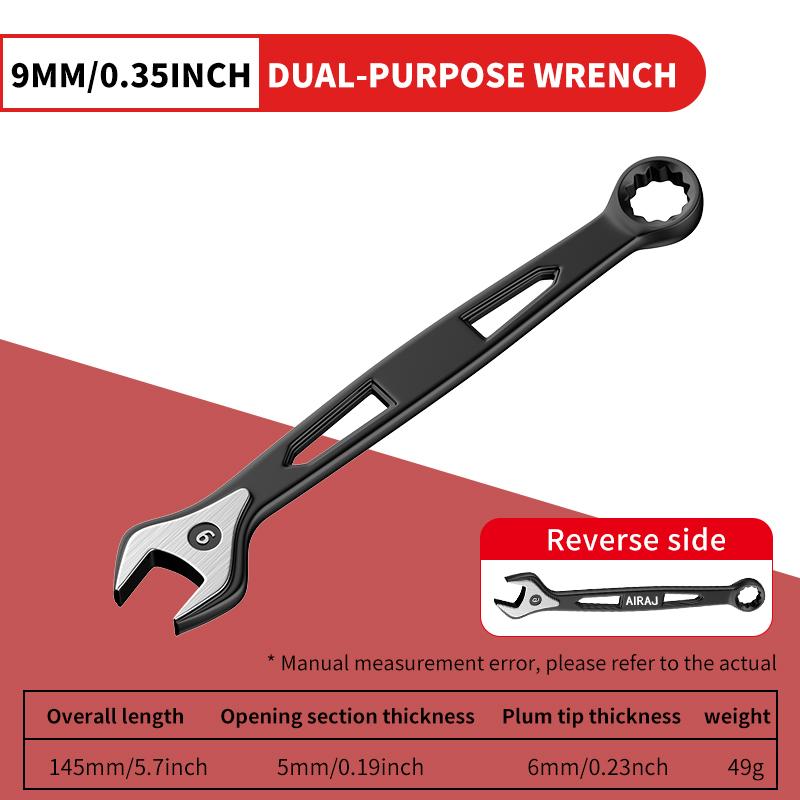 Dual-Ended Wrench, Ratchet Wrench, Industrial Grade, Hardware Tool, Auto Repair Universal Wrench