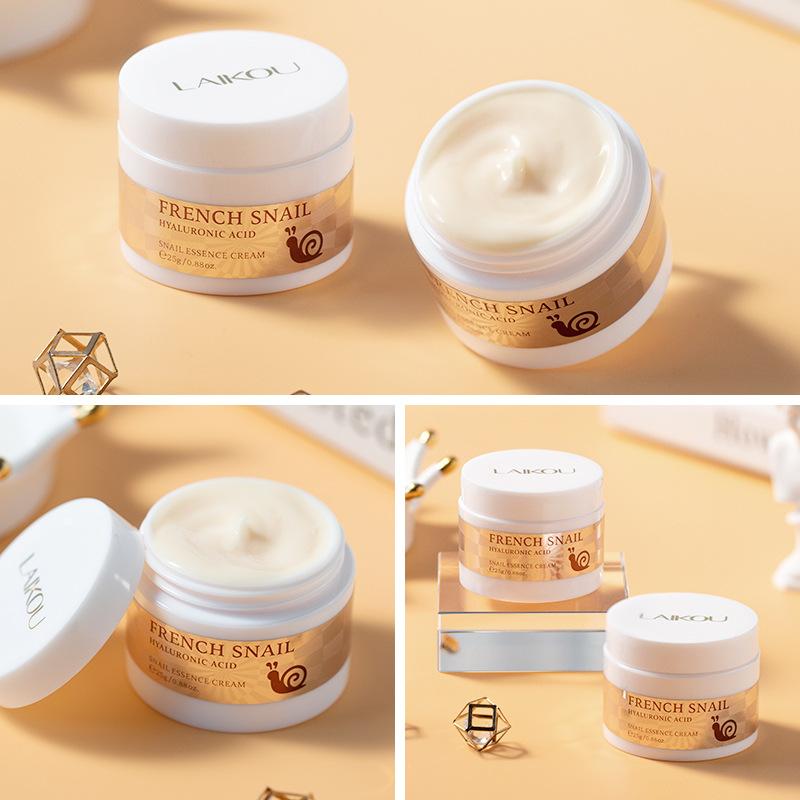 LAIKOU Snail Essence Facial Cream Anti Wrinkle Anti Aging Moisturizing Repairing (25g)