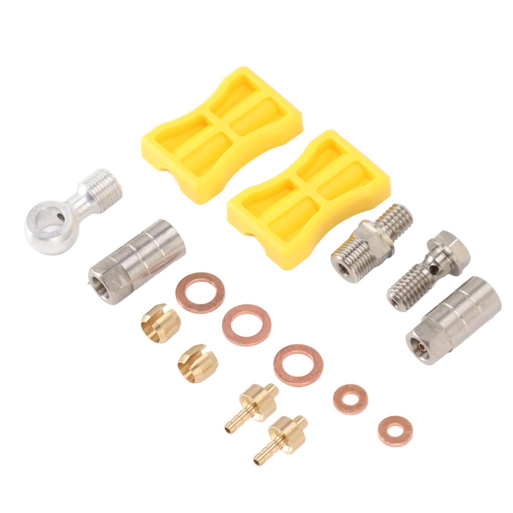 Bike Brake Hose Connector Aluminium Alloy Durable Easy Installation Hydraulic Bike Brake Hose Set