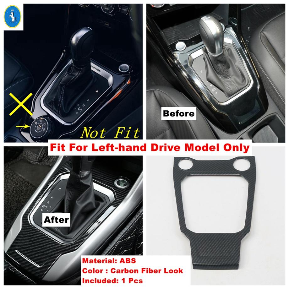 Car Accessories Window Lift Button / Water Cup / Pillar A Speaker Cover Trim For Volkswagen T-Roc T Roc 2018 - Carbon Fiber
