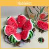 Cute Watermelon Plush Keychain With Pp Cotton Filling For Bag Decoration And Collectors