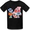 Детские ретро-футболки The Amazing World Of Gumball Размер L Черные От Mjensen