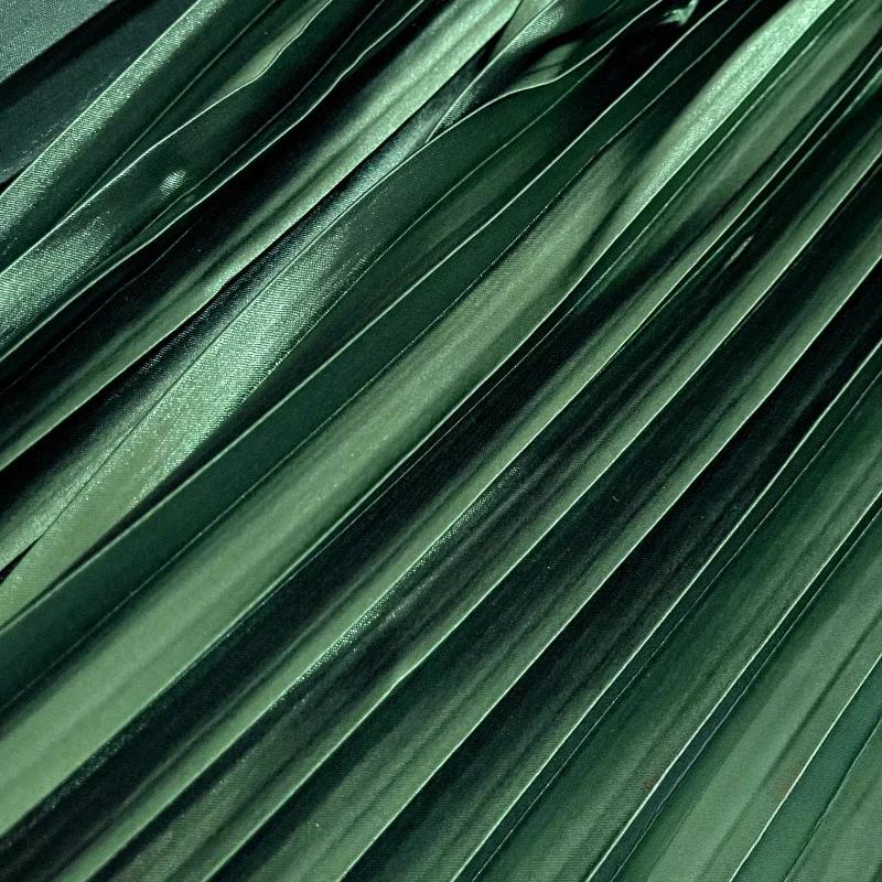 100x150 см плиссированная атласная ткань для рукоделия платье юбка костюм одежда ткань для шитья своими руками мягкая глянцевая гладкая однотонная
