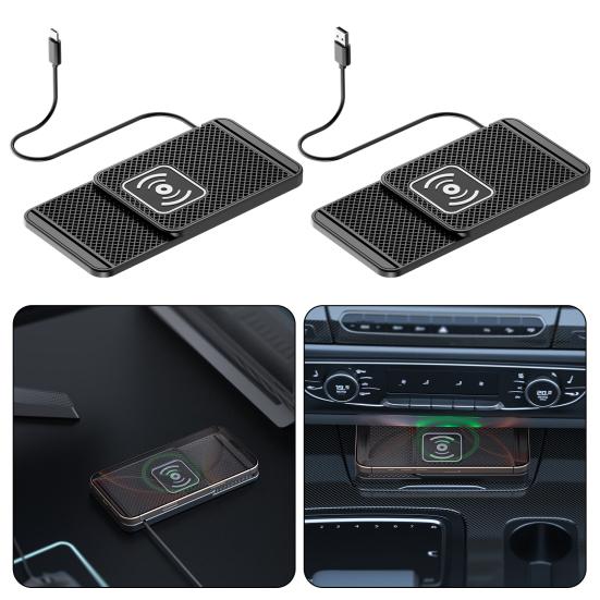 20W Phone Cordless Charging Mat Car Charger Overvoltage Protection Universal Intelligent Fast Wireless Phone Charger