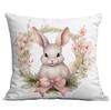 New Easter Pillowcase Country Cartoon Rabbit Easter Egg Pillowcase Sofa Cushion Pillowcase