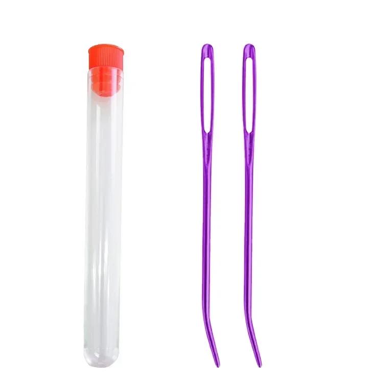 Иглы для гобеленов с загнутым кончиком, пряжа, спицы для вязания, ткацкие спицы, большое ушное изогнутое ушное иглы, вязание крючком, аксессуары для шитья своими руками