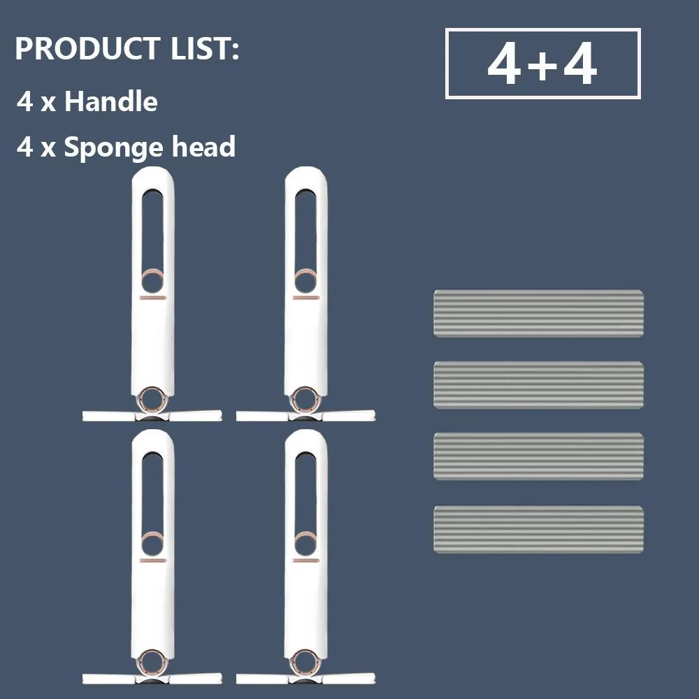 8/24 шт. Мини-швабра с отжимом, мини-швабра, инструменты для уборки кухни и автомобиля, швабры с функцией самоотжима, складные швабры для уборки дома и мытья пола
