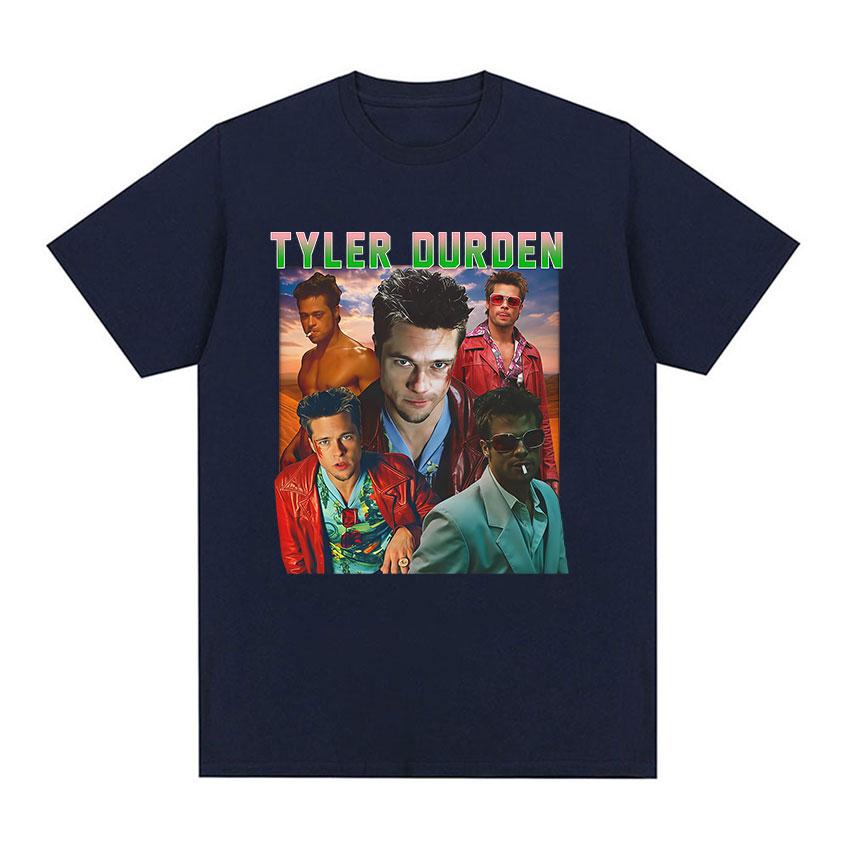 Tyler Durden Винтажная Графическая Футболка Женская Готическая Мода Футболки с Коротким Рукавом Повседневные 100% Хлопок Оверсайз Футболка Уличная Мода