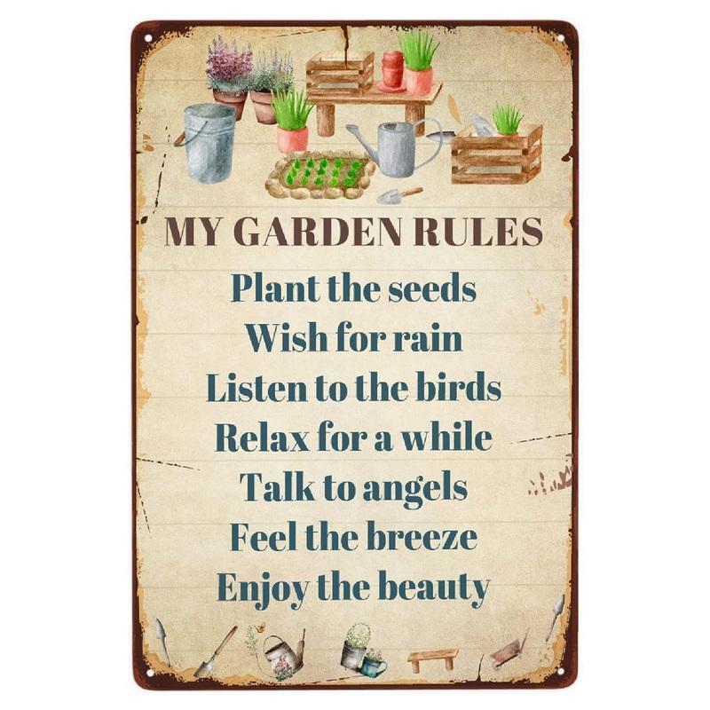 Металлические жестяные таблички Плакат Туалетная комната Туалет Настенное украшение Винтажная железная живопись Художественные постеры для мужской пещеры Дома Кафе Сада Клуба Бара