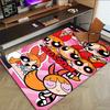 Powerpuff Girls Adventure Carpet For Playroom Bedroom Living Room Sofa Home Decorkids Game Area Rug Nonslip Floor Mat