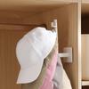 6 Hooks Hat Holder Hat Hanger L Shaped Baseball Cap Storage Rack Multifunctional Wall Mounted Hat Belt Organizer Hooks