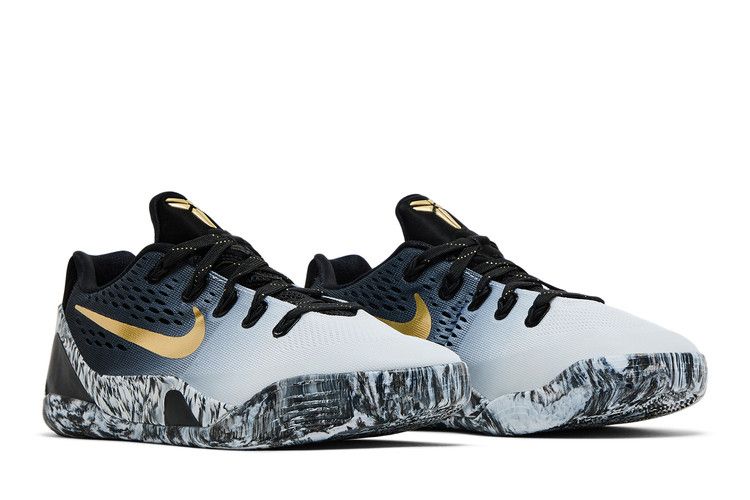 Детские кроссовки Nike Kobe 9 EM Low Mambacita (GS) Черный/Белый/Золотой Металлик