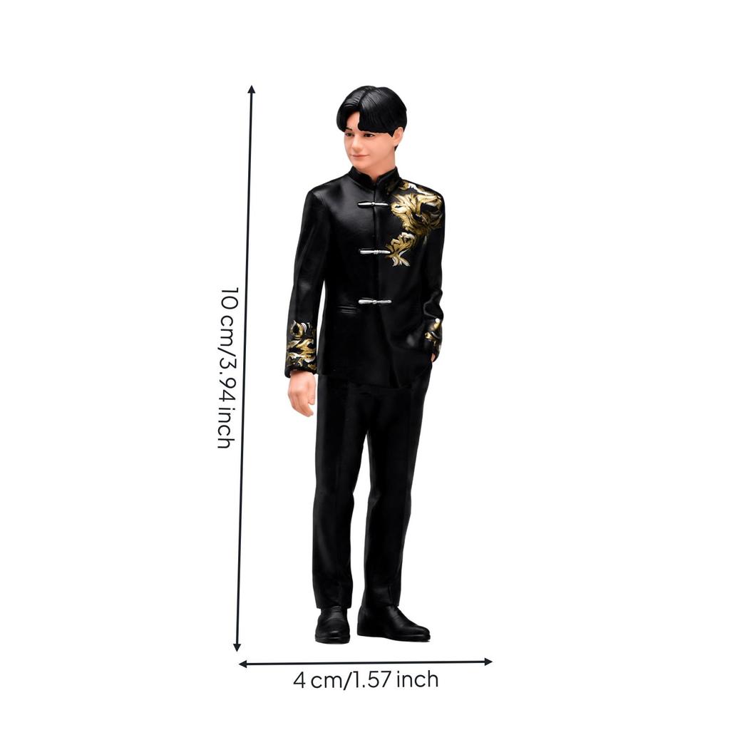Hand-Painted Resin Figurine Decorative Chineseinfluenced Formal Clothing