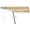 VidaXL Manual Retractable Awning with LED 400x300 Cm Yellow and White 3069743