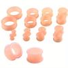 Silicone Flesh-Colored Ear Expansion Jewelry: 1 Pair