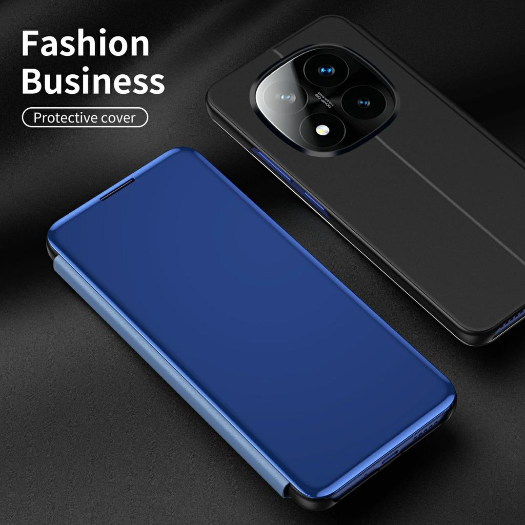 Для Xiaomi Redmi Note 14 Pro+ 5G Чехол Окно просмотра Подставка Кожаный откидной чехол для телефона