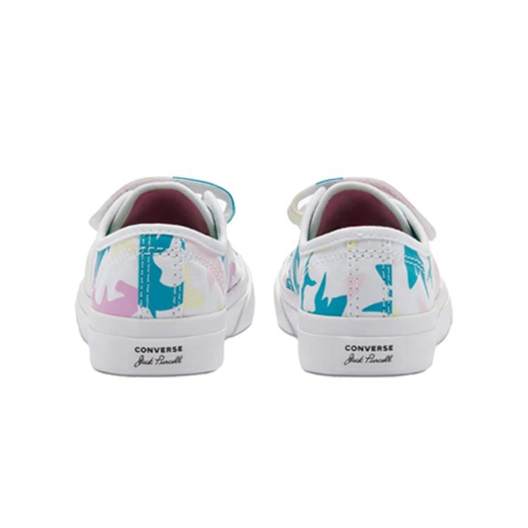 (PS) Converse Jack Purcell Low Easy-On 'Shark Bite - White' Kids' 368145C