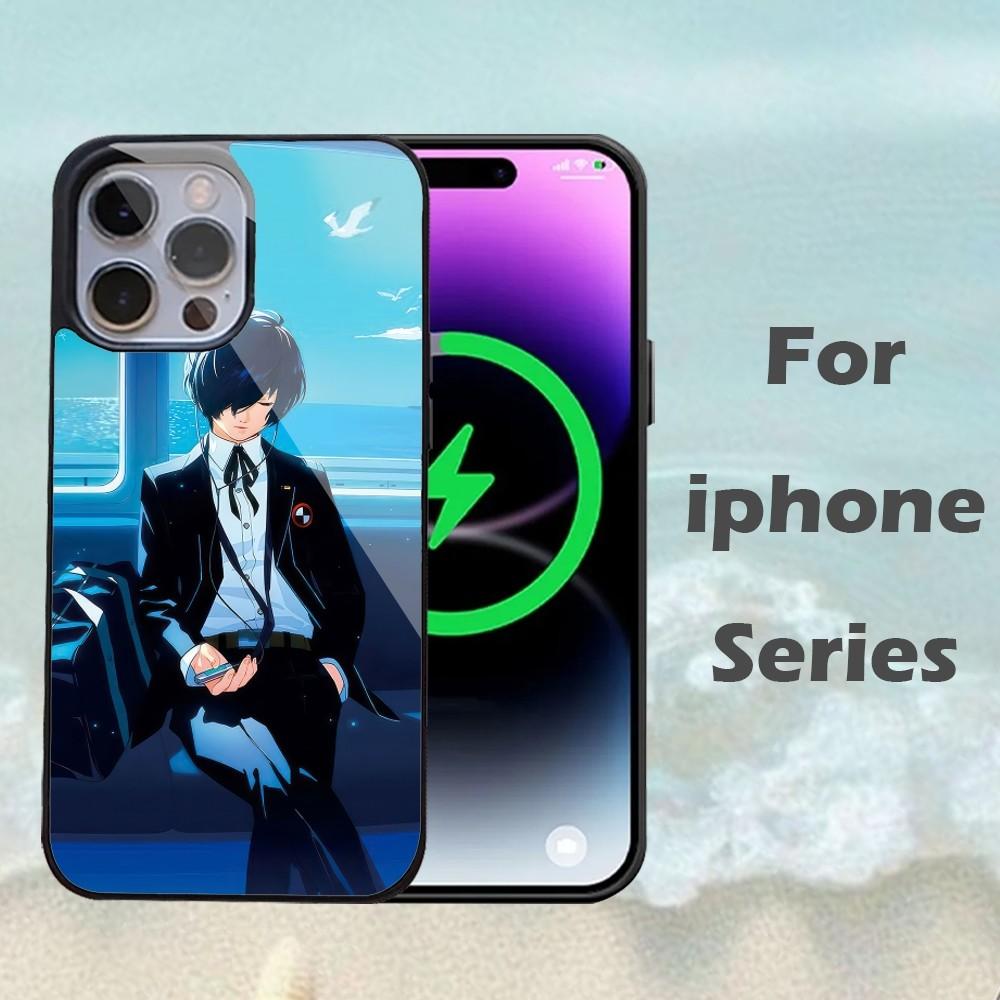 Чехол для телефона Persona 5 Аниме Для iPhone 16 15 14 13 Pro Max 11 12 Mini Зеркало Алекса Для беспроводной зарядки Magsafe Чехол