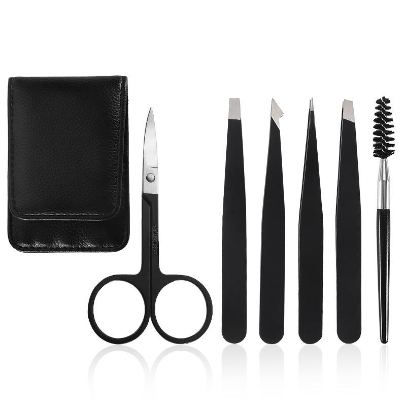 Tweezers Eyebrow Tweezer Set Stainless Professional Eye Lashes Extension Tweezers Eyebrow Tongs Scissors Cosmetic Tools