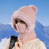 Autumn Winter Hats For Women Men Windproof Protection Ear Scarf Knit Cap Thick Warm Knitted Hat
